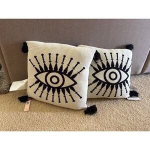 Rebecca Minkoff Evil Eye Motif Decorative Pillows (2)